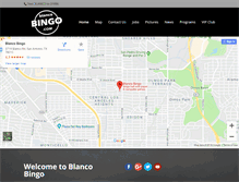 Tablet Screenshot of blancobingo.com
